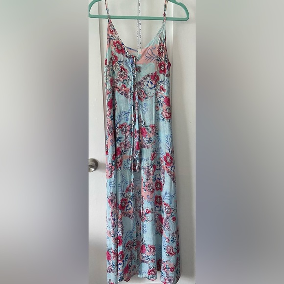 Jaase Pants - JAASE floral romper w/ flyaway maxi skirt | Large | ft brand in Anthropologie |
